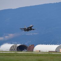 Fighting Falcons Take Off From Aviano